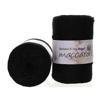 Příze Maccaroni Šňůry Abigail 5mm - 106 II. černá