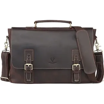 Humerpaul pánská kožená aktovka Crazy Horse Siadhal 10L Humerpaul MH590