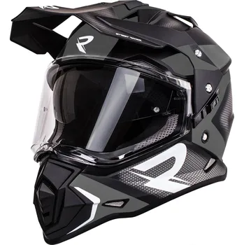 Helma na motorku Street Racer Tracker černo-šedá