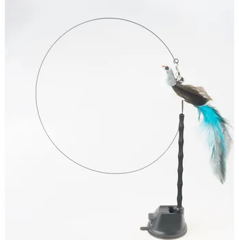 Hračka pro kočku "Mávátko" / hračka pro kočky s peříčky Barva: Blue Bird Set