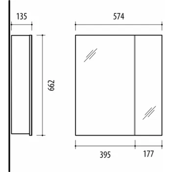 Koupelnový nábytek Koupelnová skříňka SV57-1