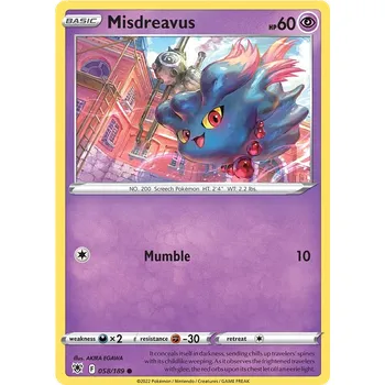 Sběratelská karetní hra Pokémon TCG Misdreavus 058/189