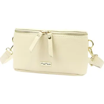 Kabelka Kožená kabelka MiaMore 01-001 DOLLARO GOLD - krémová