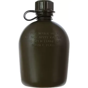 Outdoor vaření Polní láhev Bez obalu plastová OLIV (Plastová láhev používaná vojáky v Americké armádě.)