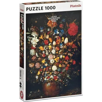 Puzzle Piatnik Květiny v dřevěné váze 1000 dílků