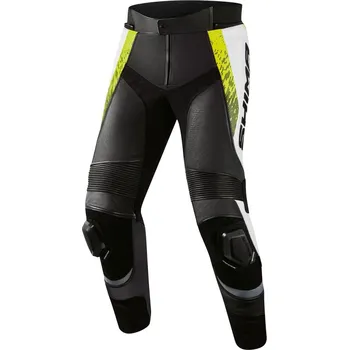 Moto kalhoty Kalhoty na motorku Shima STR 2.0 černo-bílo-fluo žluté 56