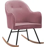 Houpací křeslo dřevo/kov/samet 60 x 74…