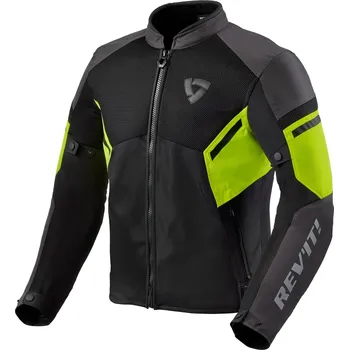 Moto bunda Bunda na motocykl Revit GT-R Air 3 černo-fluo žlutá 3XL