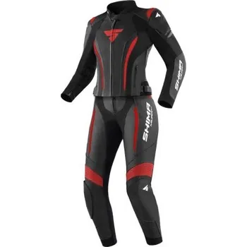 Dámská kombinéza na motorku Shima Miura 2.0 černo-červená 34