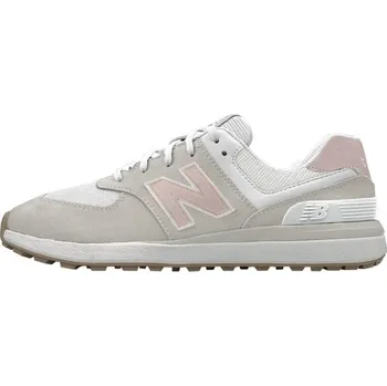 New Balance 574 Greens V2 dámské golfové boty, béžovo/růžové béžové, standardní, bez spajků, 37