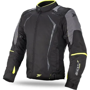 Moto bunda Bunda na motorku SEVENTY DEGREES SD-JR47 černo-fluo žlutá