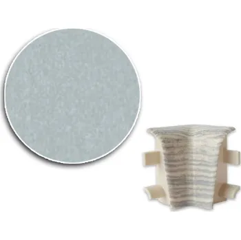 Podlahová lišta ASKO a.s. Vnitřní roh KP40, Stříbrná (bal. 1ks)