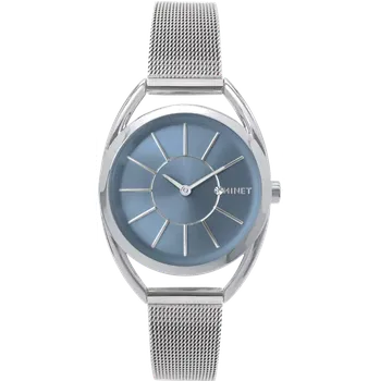 Hodinky MINET Stříbrné dámské hodinky ICON BLUE MESH MWL5222 (MINET Stříbrné dámské hodinky ICON BLUE MESH MWL5222)