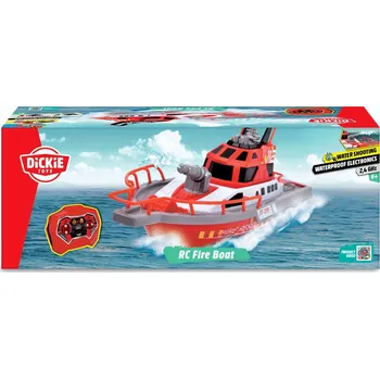 RC model lodě Dickie Toys RC Fire Boat požární člun červený 38 cm
