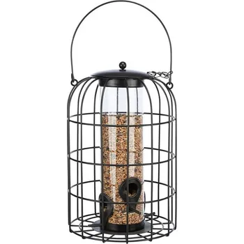 Krmítko pro ptáka Venkovní krmítko TRIXIE s ochrannou mřížkou černé 17x26cm (950ml)