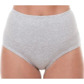 Dámské spodní prádlo MST CLUB Dámské bavlněné stahovací kalhotky MST - 7601 Barva: Šedá, Velikost: L/XL