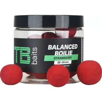 Nástraha TB BAITS Vyvážené boilie Balanced + Atraktor Strawberry 100g 20-24mm (TB BAITS Balanced + Atraktor Strawberry 100g 20-24mm)