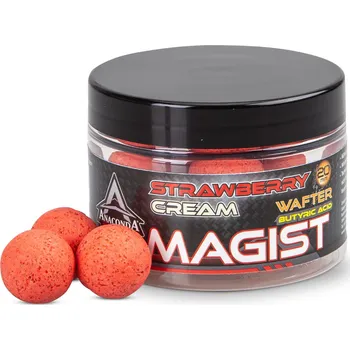 Boilies Anaconda Vyvážené boilie Wafter Magist Strawberry Cream 16 mm/70 g