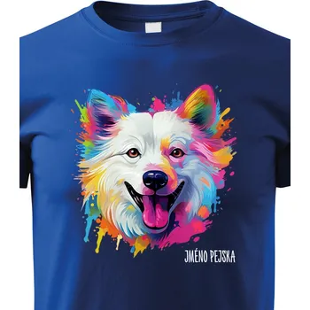 Chlapecké tričko Dětské tričko Americký eskimácky pes, Barva Modrá, Velikost 158 cm/12 roků, Canvas Dětské tričko 2420