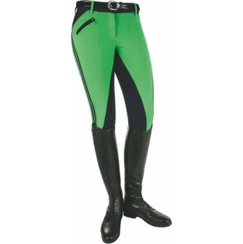 Jezdecké kalhoty Dámské rajtky HKM Team sporty, 36 - Zelená - Tmavě modrá