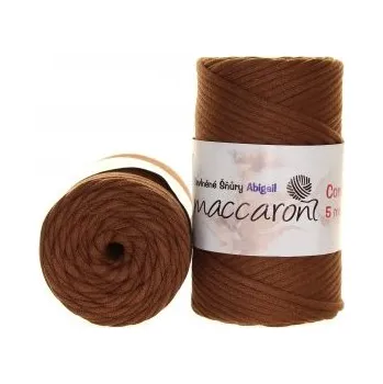 Příze Maccaroni Šňůry Abigail 5mm - 999 walnut