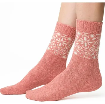 Pánské ponožky Vlněné horské ponožky Steven Vzor, Růžová 35-37 i384_97456072