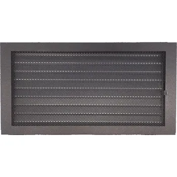 Větrací mřížka LAgrid s.r.o. Krbová mřížka Klasik 40x21 antracit s žaluzií