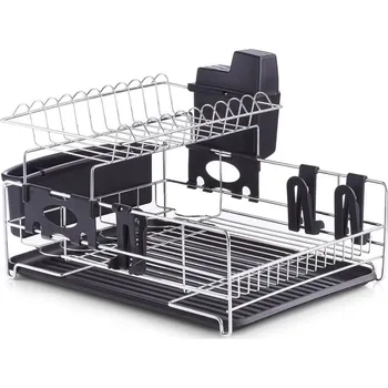 Odkapávač na nádobí Odkapávač na nádobí, kov/plast, černý 27272