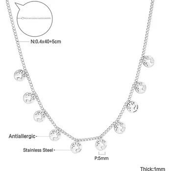 Náhrdelník Stylový náhrdelník ve stříbrné barvě - 475S