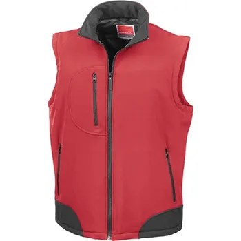 Pánská vesta Result Pánská softshellová vesta R123X Red-Black M