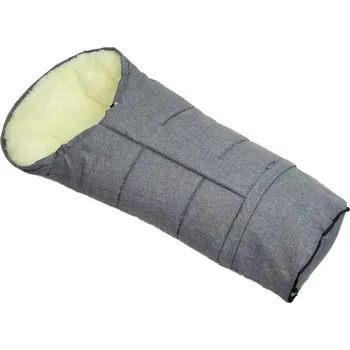 Fusak HappyBee zimní fusak Mumi 3v1 ovčí rouno, melange grafit