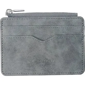 Pánská slim peněženka z umělé kůže - Šedá