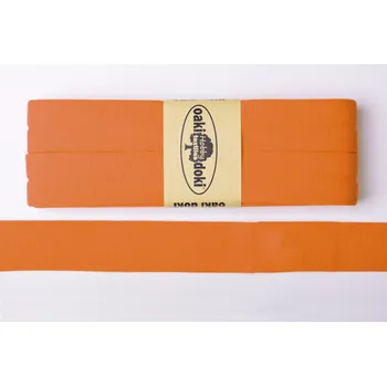 Svatební dekorace Viskózový lemovací proužek v okrové barvě - 3 m 3DOKI955