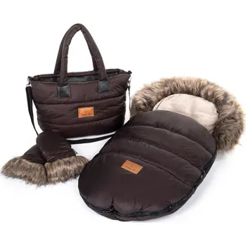 Fusak HappyBee Zimní set Trinity Brown - fusak, rukavice, taška