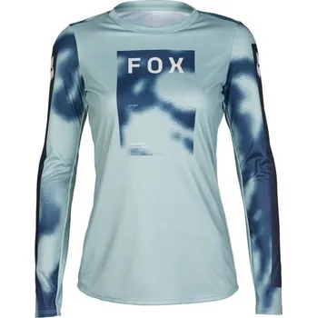 cyklistický dres Dámský cyklistický dres Fox Womens Ranger LS Jersey Taunt Gunmetal - M