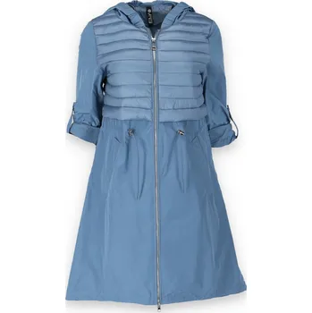 Dámský kabát Kabátek s kapucí Fly 2227 Itálie barva: modrá světlá, velikost: S
