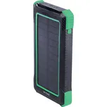 Solární powerbank s bezdrátovým nabíjením, 10 000mAh, černý