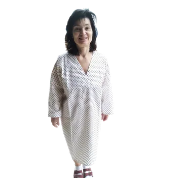 Dámská košile Noční košile pacientská dámská přes hlavu