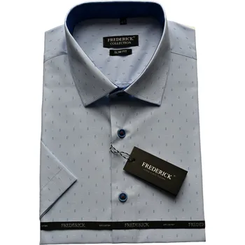 Pánská košile Pánská košile s krátkým rukávem - střih SLIM - vzor F247 - 41