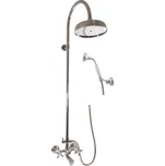 SLEZÁK RAV MORAVA Retro Vanová Baterie s Hlavovou Sprchou Chrom Rozteč: 100