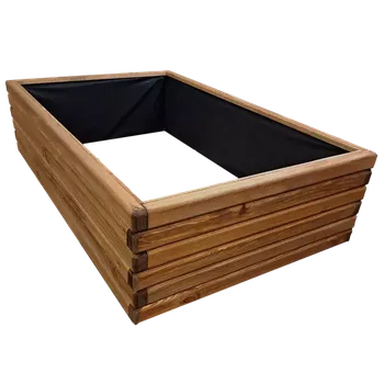 Vyvýšený záhon Vyvýšený záhon AZTE WOODLINE, teak, 120x75x30 cm