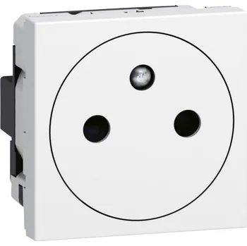 Elektrická zásuvka LEGRAND Zásuvka MOSAIC 2P+T zarovnaná bílá 278111L