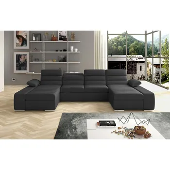 Sedací souprava Rozkládací rohová sedačka KORNIA U šedá