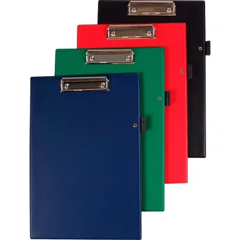Podložka A4 klip PVC s úchytkou na tužku mix barev