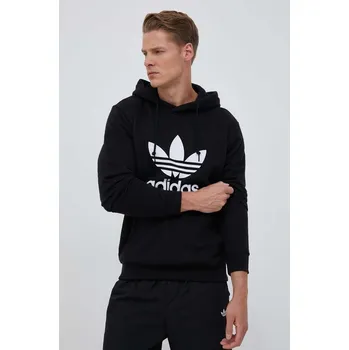 Dámská mikina Bavlněná mikina adidas Originals Classics Trefoil Hoodie IM4489 černá 99X, vel. XL