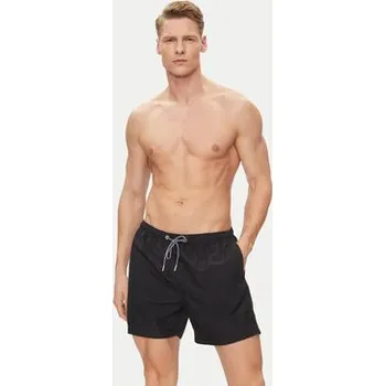 Pánské plavky HOM Plavecké šortky 402537 Černá Regular Fit L