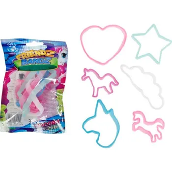 Náramek Náramek Friedz Bandz jednorožec s glitry 6ks