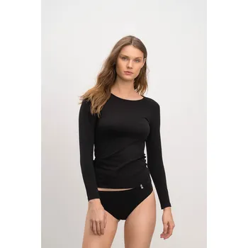 Vamp - Dámské triko s dlouhým rukávem 21921 - Vamp black L