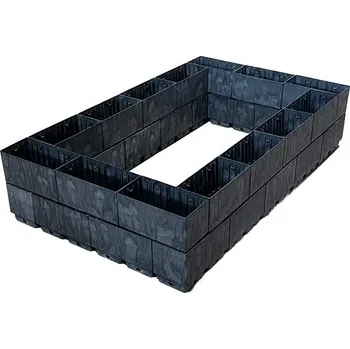 Vyvýšený záhon KASKO Flexi Element vyvýšený záhon 125 x 75 x 27 cm antracit