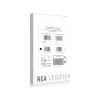 Masážní přístroj Kalibrační a seřizovací karta EAN 100/200%, bílá, pruhovaný vzor